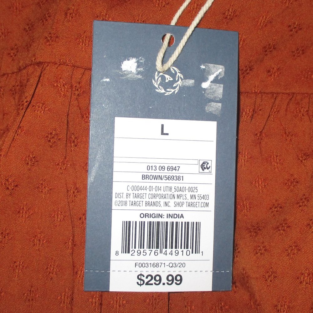 Universal Thread Long Sleeve Ruffle Dress L - Picture 3 of 7